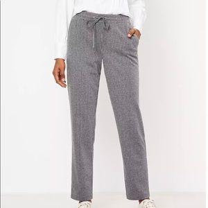 Tapered Knit Pull On Pants In Stripe